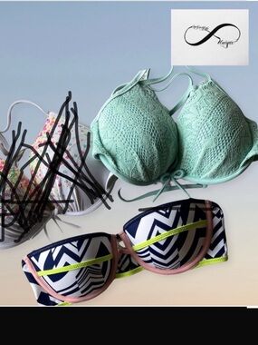 2 pcs  separate bikini tops